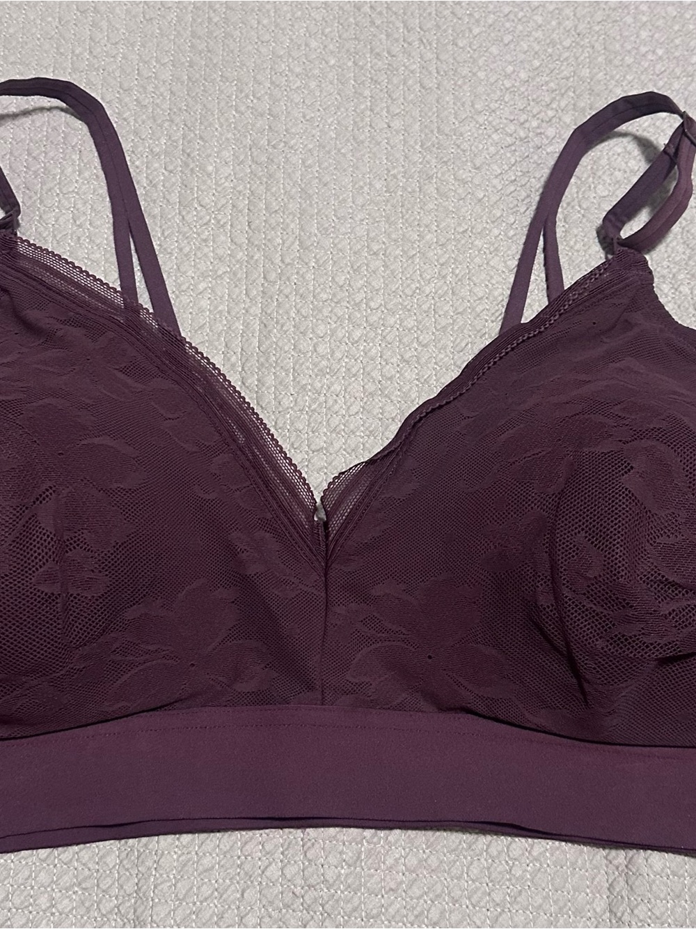 Maurices women’s plus size 2X Lace Bralette in Deep Plum